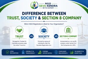 Difference Between Trust, Society & Section 8 Company