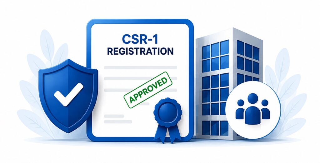 What is CSR-1 Registration image