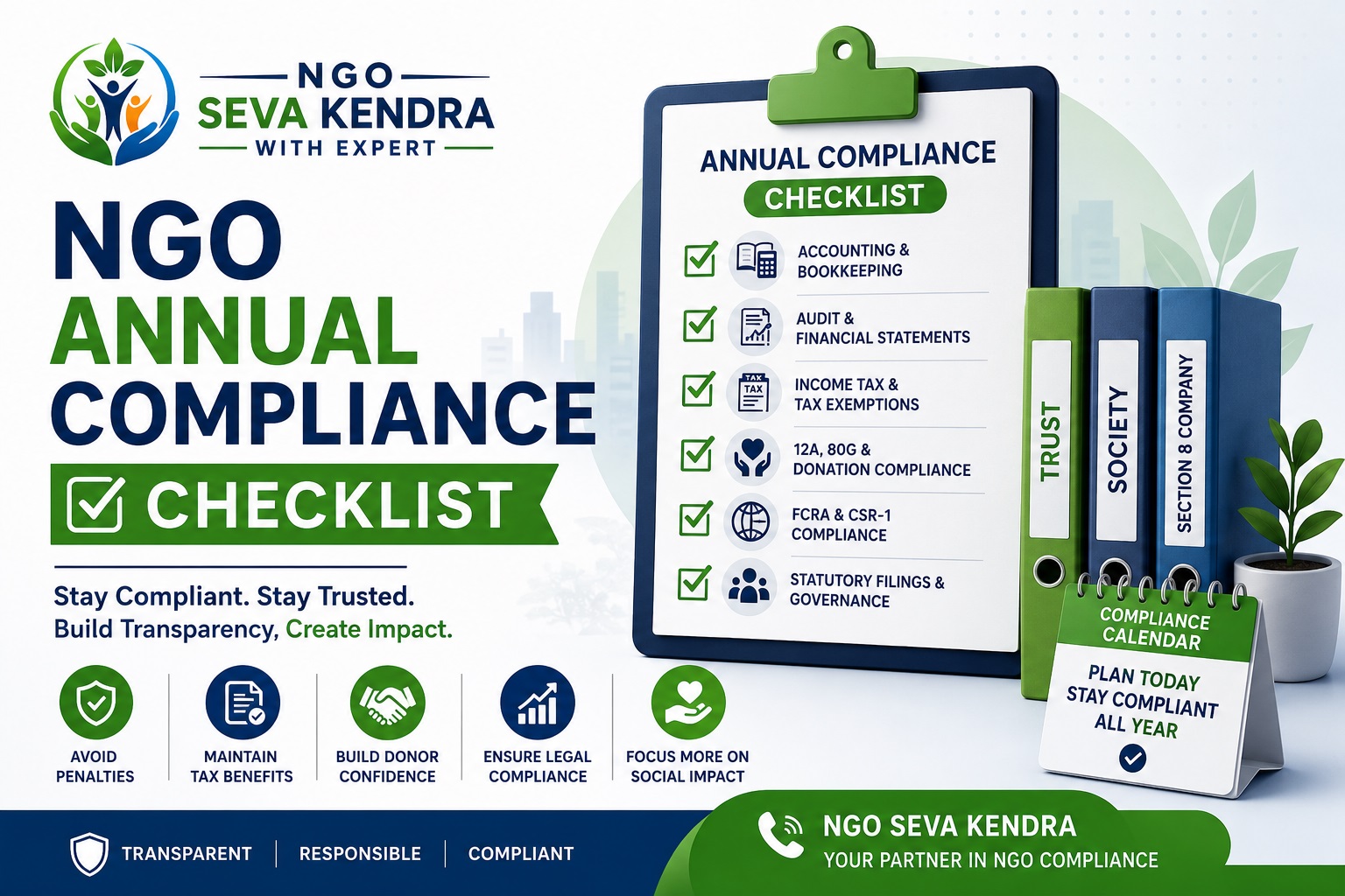 NGO Annual Compliance Checklist in India NGO Seva Kendra